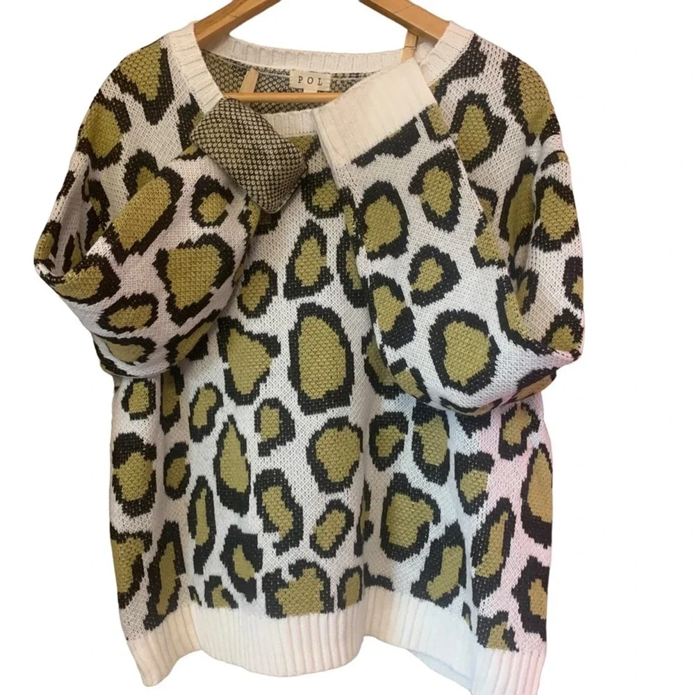 Leopard Sweater POL Small Womens